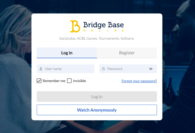 BBO Upgraded! New login screen
